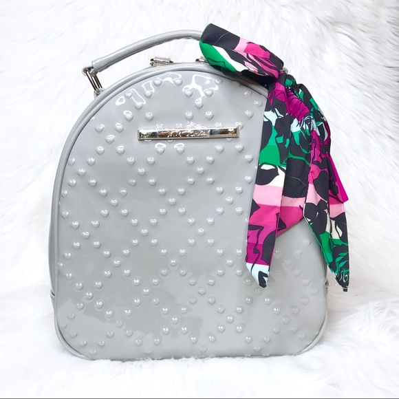 Betsey Johnson Handbags - Betsey Johnson LAST CHANCE Grey Heart Backpack